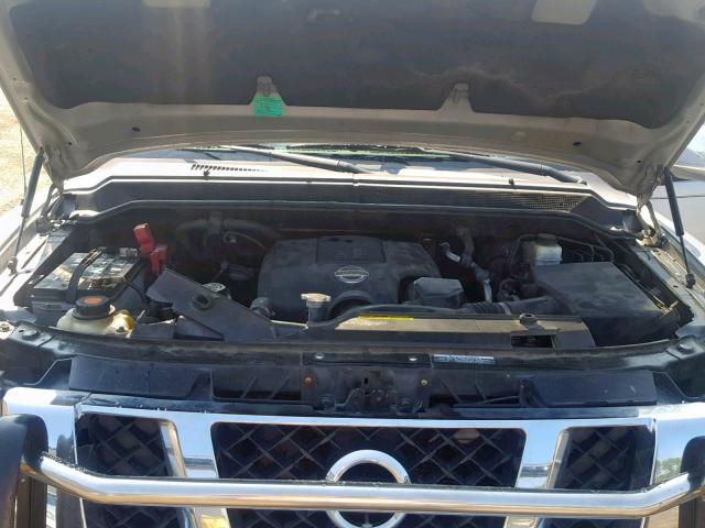 1N6BA0EDXCN311327 - 2012 NISSAN TITAN S SILVER photo 7