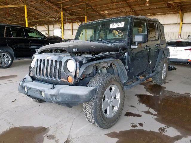 1J4GA39157L188946 - 2007 JEEP WRANGLER X BLACK photo 2