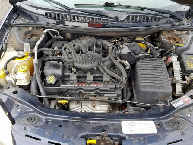 1C3EL55U41N616816 - 2001 CHRYSLER SEBRING LX BLUE photo 7