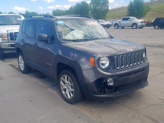 ZACCJBBB2HPF62069 - 2017 JEEP RENEGADE L GRAY photo 1