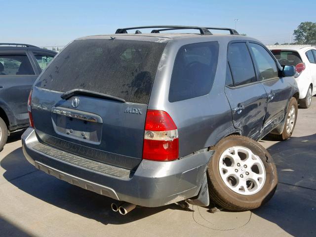 2HNYD188X2H519248 - 2002 ACURA MDX TOURIN GRAY photo 4