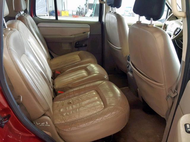 4M2ZU86E52ZJ06563 - 2002 MERCURY MOUNTAINEE RED photo 6