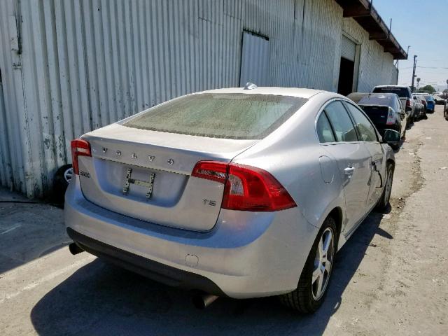 YV1622FS0C2118612 - 2012 VOLVO S60 T5 SILVER photo 4