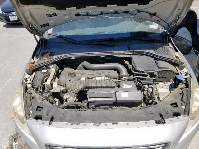 YV1622FS0C2118612 - 2012 VOLVO S60 T5 SILVER photo 7