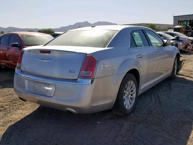 2C3CCAAG6CH133095 - 2012 CHRYSLER 300 SILVER photo 4