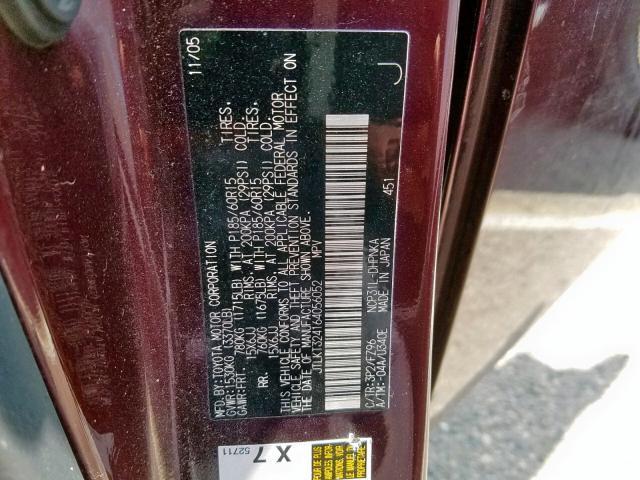 JTLKT324164056052 - 2006 TOYOTA SCION XB 紫色 照片 10