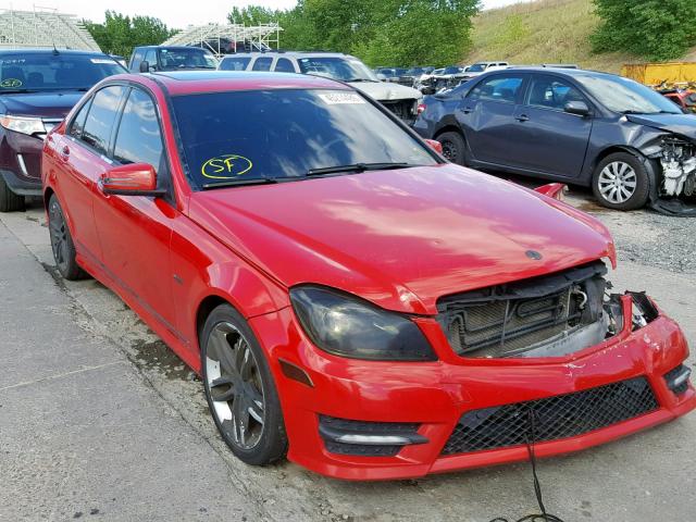 WDDGF4HB9CR195628 - 2012 MERCEDES-BENZ C 250 RED photo 1