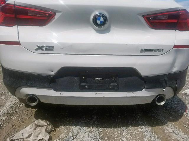 WBXYJ5C32JEF74001 - 2018 BMW X2 XDRIVE2 WHITE photo 9