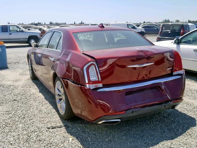 2C3CCAEG2KH577597 - 2019 CHRYSLER 300 LIMITE RED photo 3