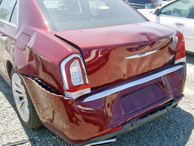 2C3CCAEG2KH577597 - 2019 CHRYSLER 300 LIMITE RED photo 9