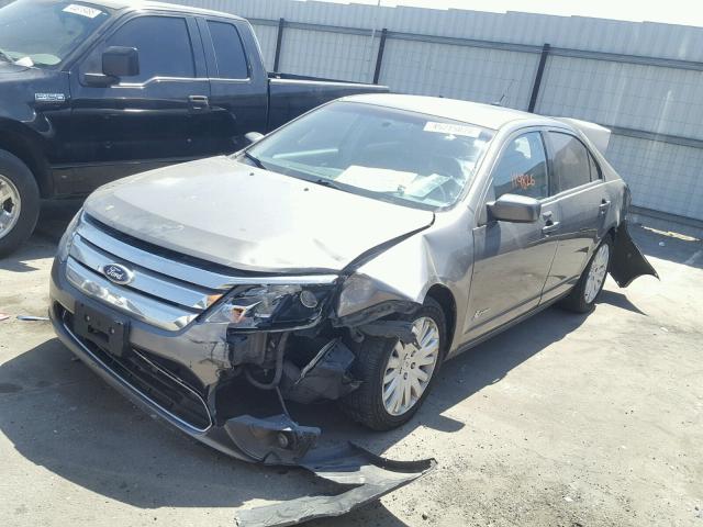 3FADP0L38BR129258 - 2011 FORD FUSION HYB GRAY photo 2