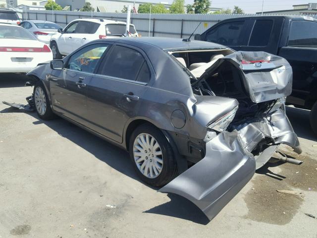 3FADP0L38BR129258 - 2011 FORD FUSION HYB GRAY photo 3