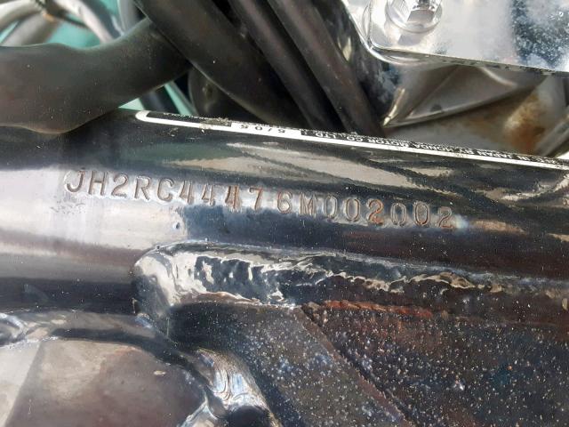 JH2RC44476M002002 - 2006 HONDA VT750 CDA SILVER photo 10