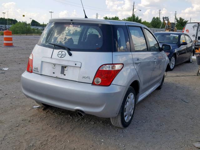 JTKKT624160164295 - 2006 TOYOTA SCION XA SILVER photo 4