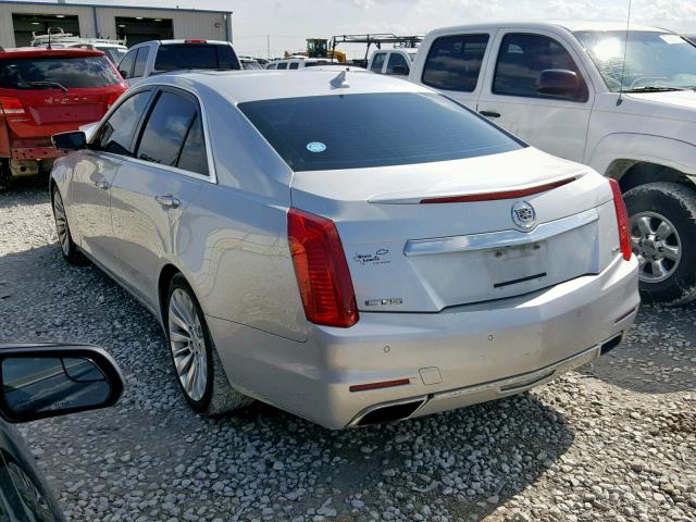 1G6AS5S34E0134099 - 2014 CADILLAC CTS PERFOR SILVER photo 3