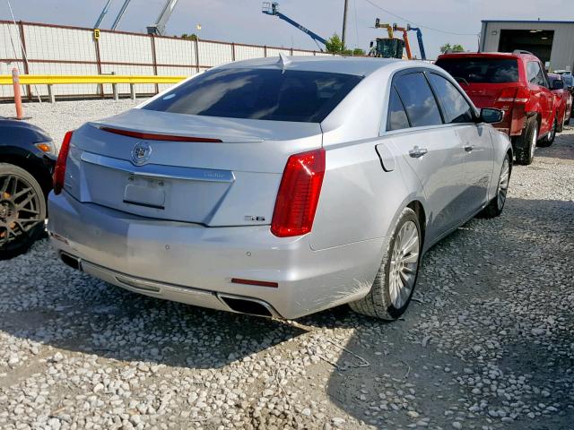 1G6AS5S34E0134099 - 2014 CADILLAC CTS PERFOR Srebrny zdjęcie 4