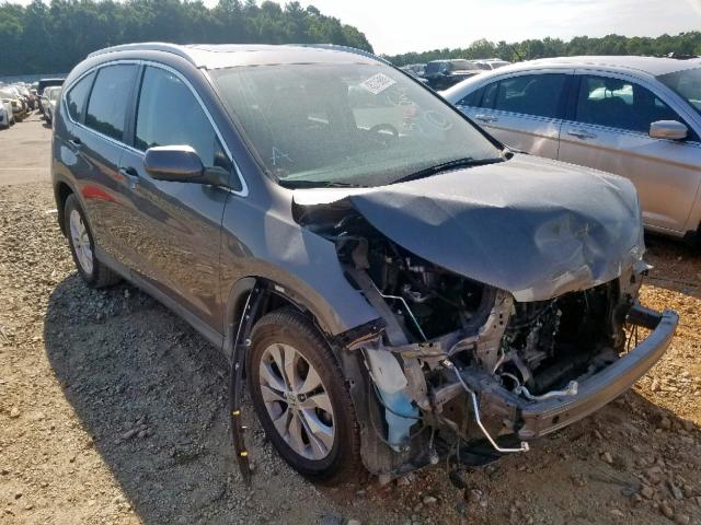 2HKRM3H7XEH516522 - 2014 HONDA CR-V EXL GRAY photo 1