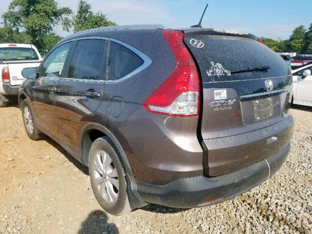 2HKRM3H7XEH516522 - 2014 HONDA CR-V EXL GRAY photo 3