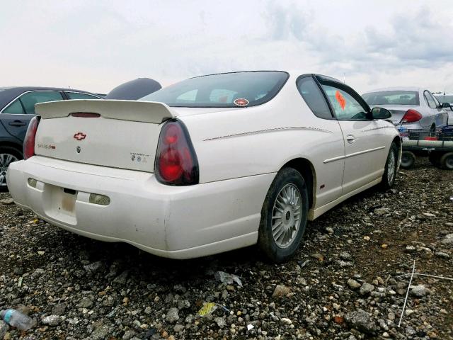 2G1WX12K549377437 - 2004 CHEVROLET MONTE CARL WHITE photo 4