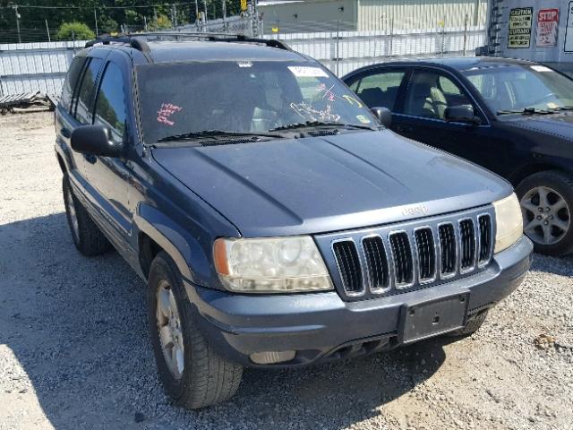 1J4GW58N31C612083 - 2001 JEEP GRAND CHER BLUE photo 1