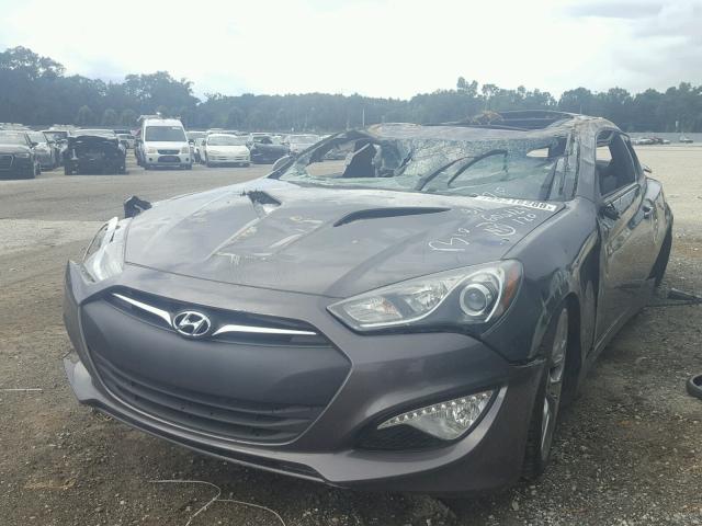 KMHHU6KJ5DU083676 - 2013 HYUNDAI GENESIS CO GRAY photo 2