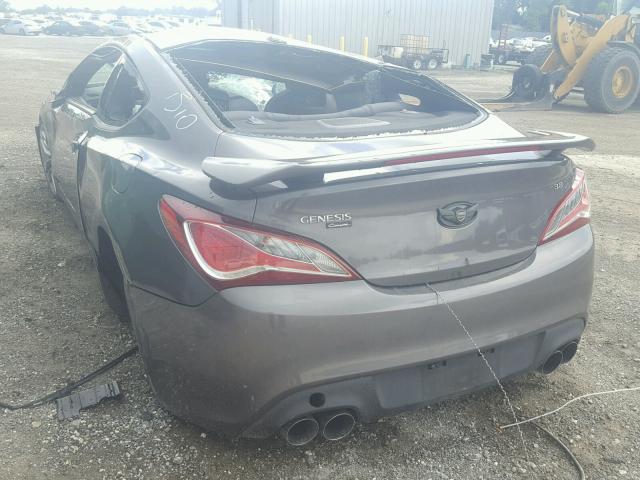 KMHHU6KJ5DU083676 - 2013 HYUNDAI GENESIS CO GRAY photo 3