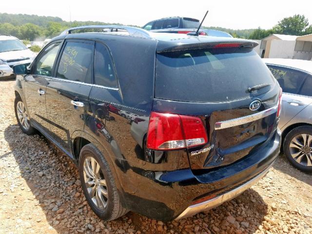 5XYKW4A21BG173067 - 2011 KIA SORENTO SX BLACK photo 3