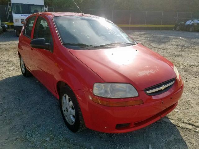 KL1TJ626X4B225235 - 2004 CHEVROLET AVEO LS RED photo 1