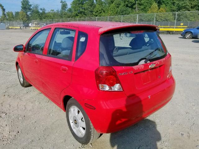 KL1TJ626X4B225235 - 2004 CHEVROLET AVEO LS RED photo 3