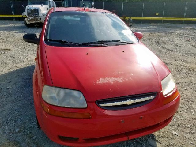 KL1TJ626X4B225235 - 2004 CHEVROLET AVEO LS RED photo 9