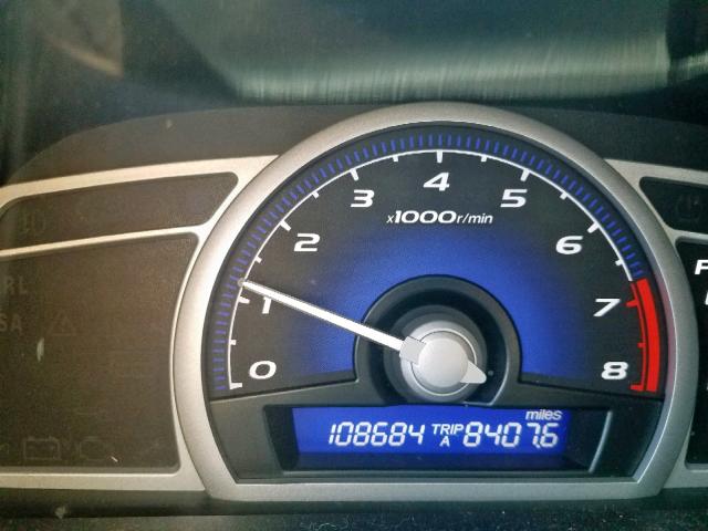 2HGFG12999H514446 - 2009 HONDA CIVIC EXL 黑色 照片 8