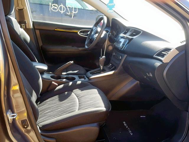 3N1AB7AP9HL693302 - 2017 NISSAN SENTRA S GRAY photo 5