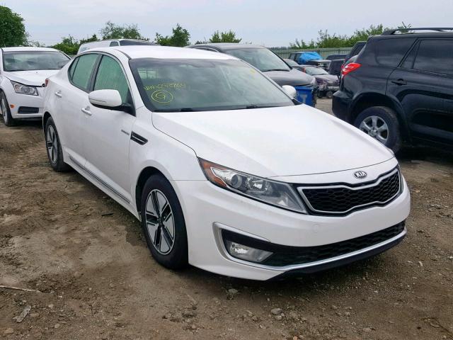 KNAGM4AD4D5053964 - 2013 KIA OPTIMA HYB WHITE photo 1