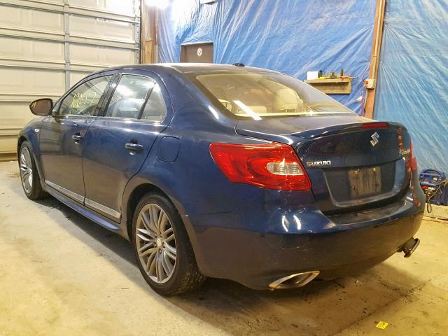 JS2RE9A84C6100076 - 2012 SUZUKI KIZASHI SP BLUE photo 3