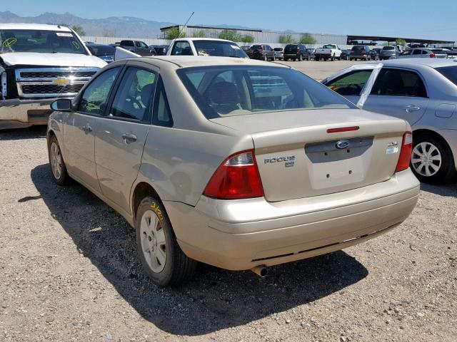 1FAHP34NX6W221767 - 2006 FORD FOCUS ZX4 TAN photo 3