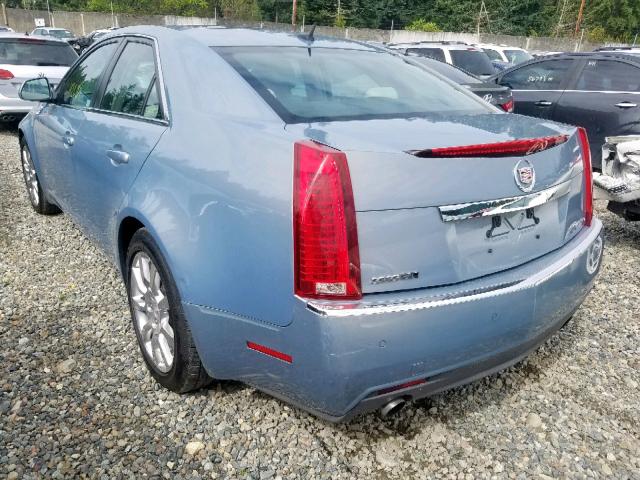 1G6DP57V880114662 - 2008 CADILLAC CTS HI FEA BLUE photo 3