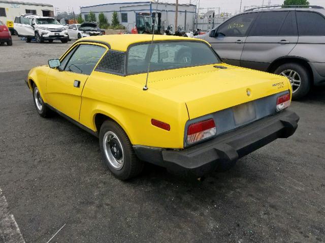 ACW03859UA - 1977 TRIUMPH CAR TR-7 YELLOW photo 3