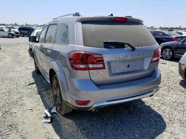 3C4PDCGG3JT379135 - 2018 DODGE JOURNEY CR SILVER photo 3