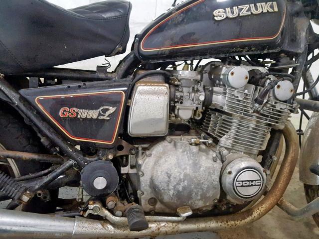 GS100G700742 - 1980 SUZUKI MOTORCYCLE BLACK photo 7