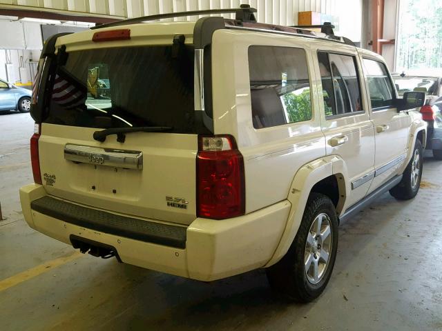 1J8HG58276C330770 - 2006 JEEP COMMANDER WHITE photo 4