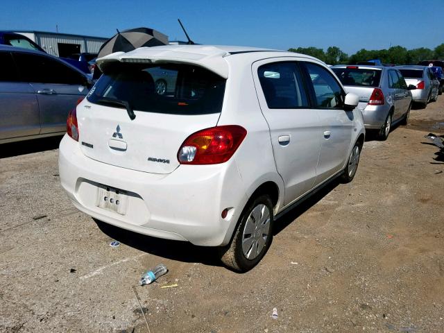 ML32A3HJ5FH058820 - 2015 MITSUBISHI MIRAGE DE WHITE photo 4