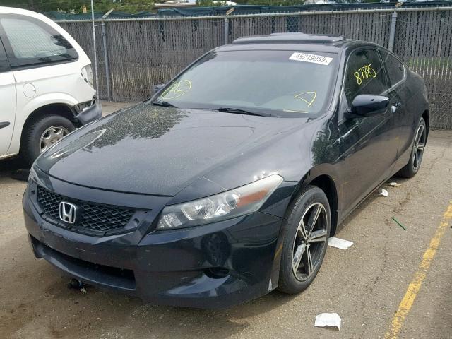 1HGCS1B88AA000390 - 2010 HONDA ACCORD EXL BLACK photo 2