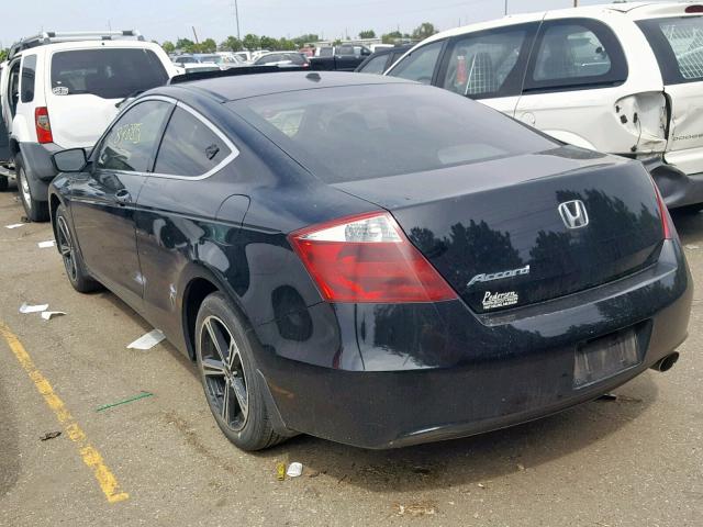 1HGCS1B88AA000390 - 2010 HONDA ACCORD EXL BLACK photo 3