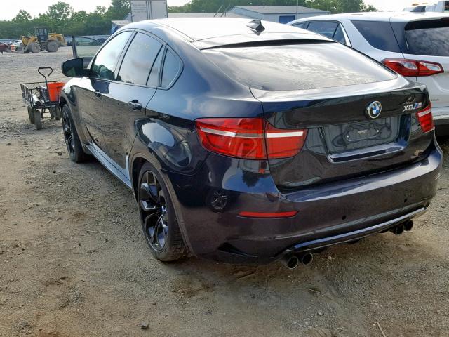 5YMGZ0C56DLL29860 - 2013 BMW X6 M BLACK photo 3