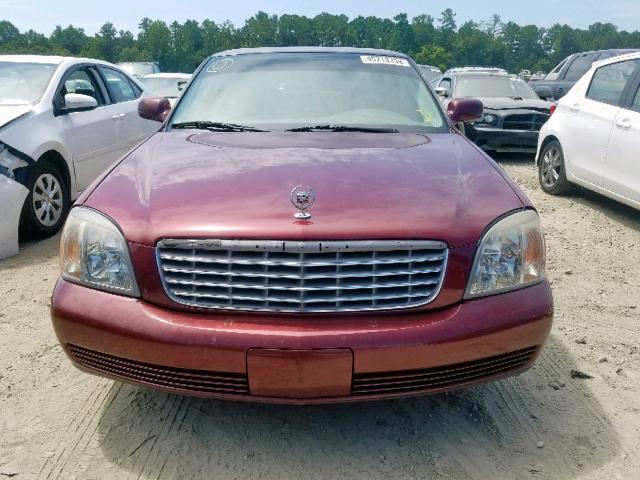 1G6KD54Y9YU347960 - 2000 CADILLAC DEVILLE BURGUNDY photo 9