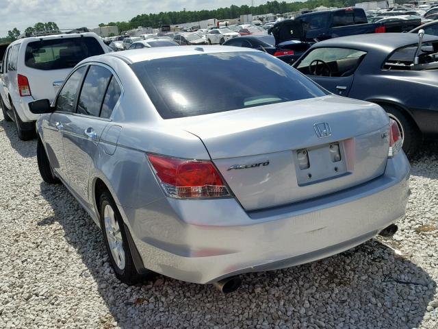 1HGCP36838A041933 - 2008 HONDA ACCORD EXL SILVER photo 3