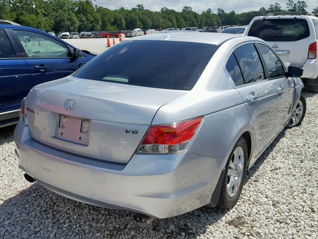 1HGCP36838A041933 - 2008 HONDA ACCORD EXL SILVER photo 4