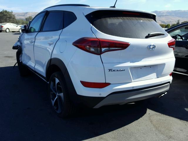 KM8J33A25HU567494 - 2017 HYUNDAI TUCSON LIM WHITE photo 3