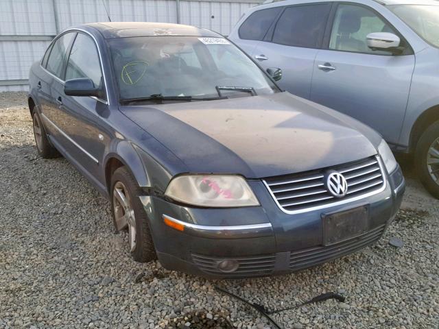 WVWRH63B04P009665 - 2004 VOLKSWAGEN PASSAT GLX BLUE photo 1