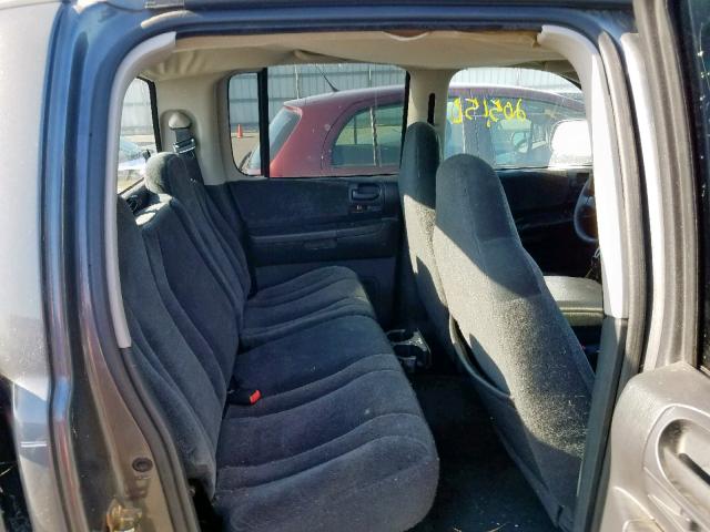 1D7HL48N24S566758 - 2004 DODGE DAKOTA QUA GRAY photo 6